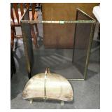 Two piece lot, includes log holder and fire place