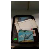 Ephemera - post cards, photos, letters, note pad,