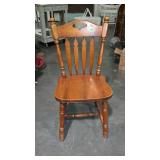 Maple arrow back style kitchen chair with turned