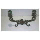 Vintage metal double coat hook