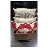 Four home decor throw pillows