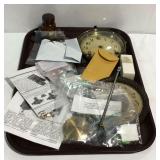 Clock accessories such as faces, keys, hardware