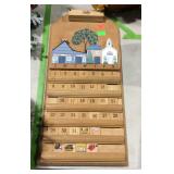 Wooden wall decor calendar