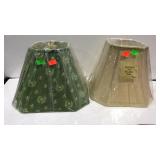 Two cloth lamp shades