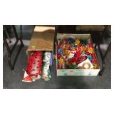 Wrapping paper and gift box bows