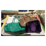 Group of ladies handbags