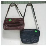 Two ladies handbags, one is Etienne Aigner