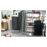 Metal multi section adjustable versatile display -