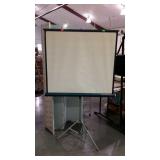 Folding movie projector screen by Radiant