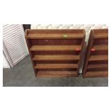 Wall trinket/curio display shelf, pine wooden