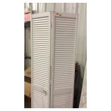 Pair of bi-fold louver doors - each section is