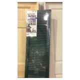 Set of louver window shudders, 15 x 75" new in