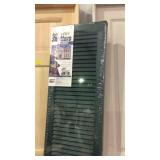 Set of louver window shudders, 15 x 75" new in
