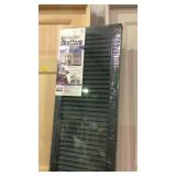 Set of louver window shudders, 15 x 75" new in