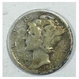 1943 S Mercury Dime w/ Slight Toning 2.6 Grams