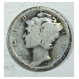 1924 Mercury Dime Slight Toning 2.3 Grams