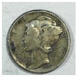 1937 Mercury Dime w/ Toning 2.5 Grams