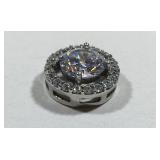 Halo Style CZ Pendant