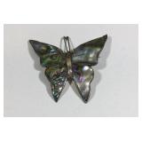 Sterling Silver Butterfly Shaped Abalone