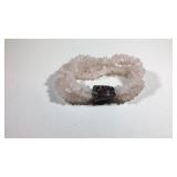 Pink Quartz 4 Strand Bead Bracelet