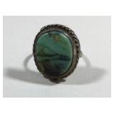 Sterling Silver Turquoise Ring 2.6 Grams