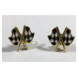Checkered Flag Earrings