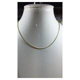 Sterling Silver Gold Colored Chain 4.5 Grams