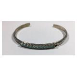 Turquoise Cuff Bracelet Missing 1 Stone