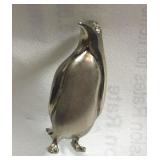 Sterling Silver Penguin Pin/Brooch w/ CZ Eye 5.2