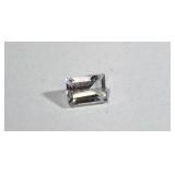 Very Clear Approx 1 CT Emerald Cut Loose Cubic