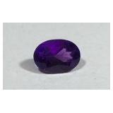 Approximate 3/4 CT Loose Oval Amethyst