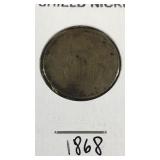 1868 shield nickel