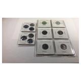 13 Steel war pennies