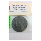 Ku Klux Klan KKK Member coin token