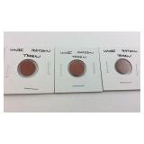 WWII Red Ration Tokens, Three