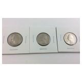 Three 1976 Washington Quarters
