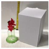 Bird bell Cardinals with poinsettia, new in box