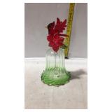 Bird bell Cardinals with poinsettia, new in box