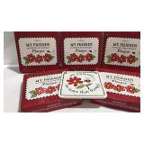 Six ceramic plaques my friends are better than