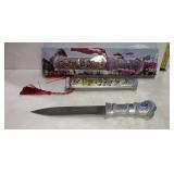 Knife with sheath, new in box