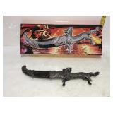 Dragon Knife with sheath, new in box