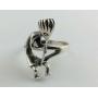 Sterling Silver 3D Kokopeli Ring Size 8.25 5.2