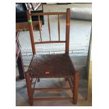 Early farm style side chair, cane seat has normal