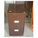 Two drawer filing cabinet, measures 18 inches