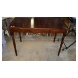 Single drawer Mahogany table, measures 45 inches