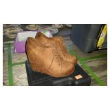 Pair of Ladies Suede Shoes by Black Poppy, size