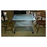 Office printer stand, chrome leg set with 3