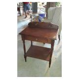Washstand Walnut nice piece with back splash