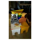 Kids Room Lot, Three triangle shaped kids play