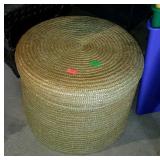 Decor basket footstool style with lift off lid